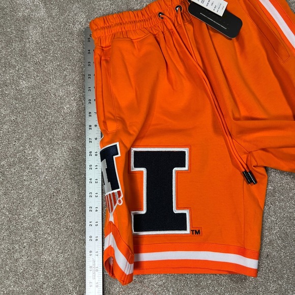 Pro Standard Mens Large Orange Illinois Fighting Illini Logo Athletic Shorts NWT - Picture 7 of 8